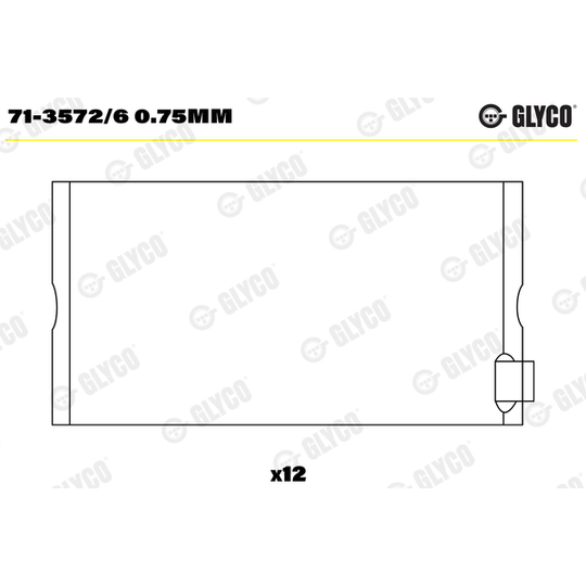 71-3572/6 0.75mm - Big End Bearings 