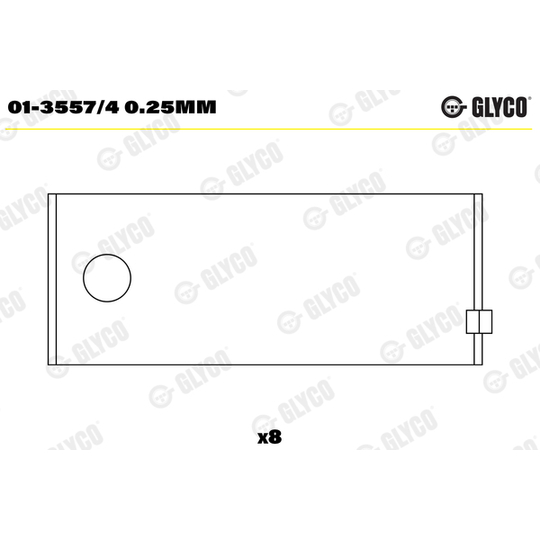 01-3557/4 0.25mm - Big End Bearings 