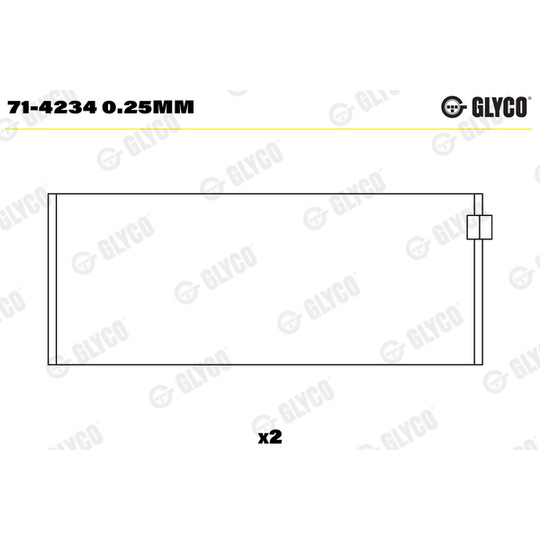 71-4234 0.25mm - Big End Bearings 