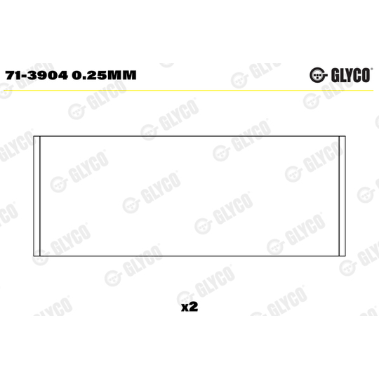 71-3904 0.25mm - Big End Bearings 