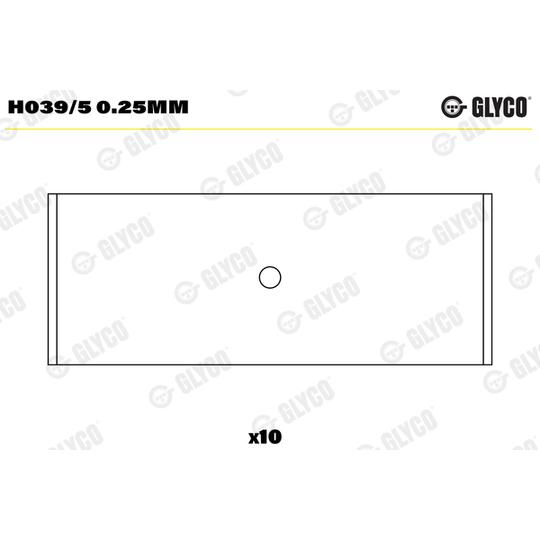 H039/5 0.25mm - Väntvõlli laager 