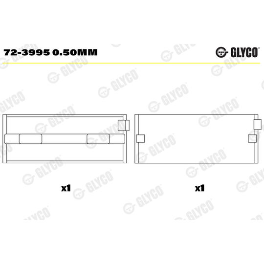 72-3995 0.50mm - Vevlager 