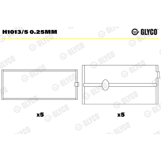 H1013/5 0.25mm - Vevlager 