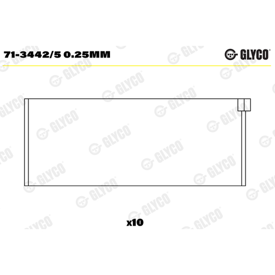 71-3442/5 0.25mm - Big End Bearings 