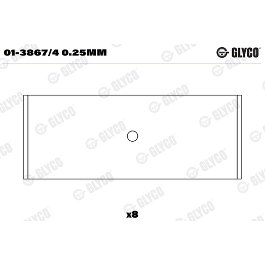 01-3867/4 0.25mm - Big End Bearings 