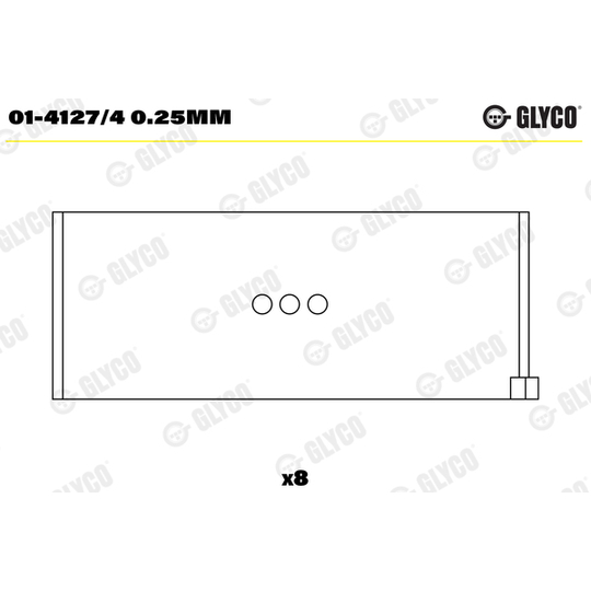 01-4127/4 0.25mm - Big End Bearings 