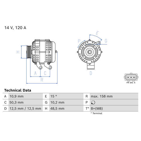 0 986 082 100 - Generaator 