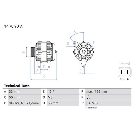 0 986 082 210 - Generaator 