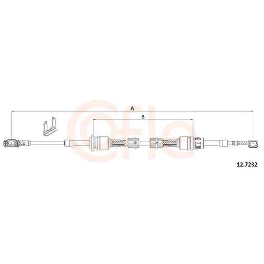 12.7232 - Cable, manual transmission 