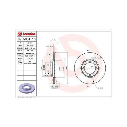 360406000200 - Brake Disc 