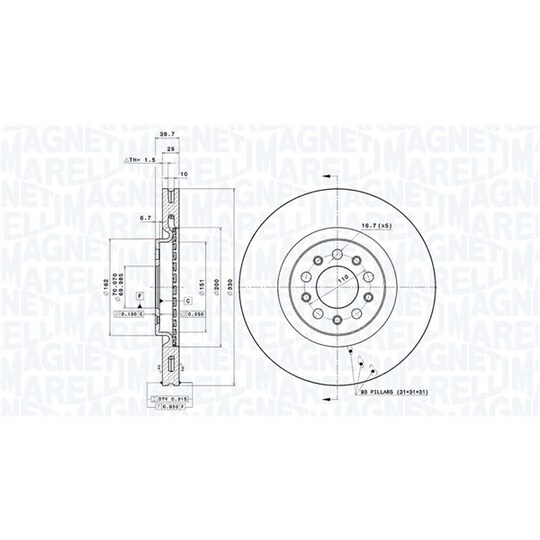 360406011701 - Brake Disc 