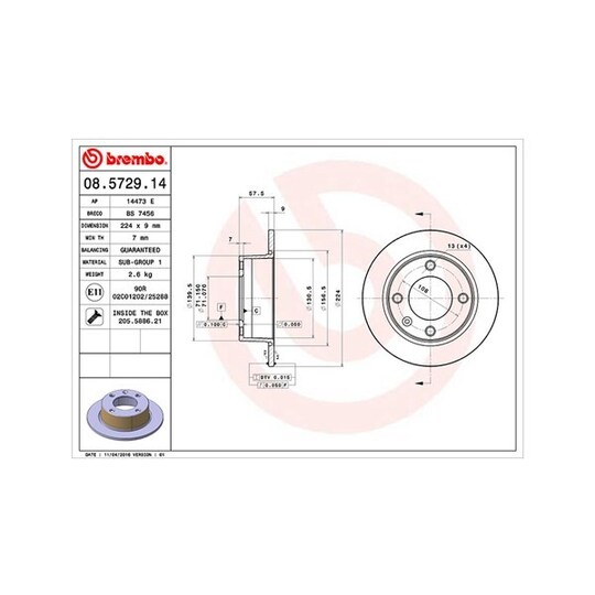 360406018100 - Brake Disc 