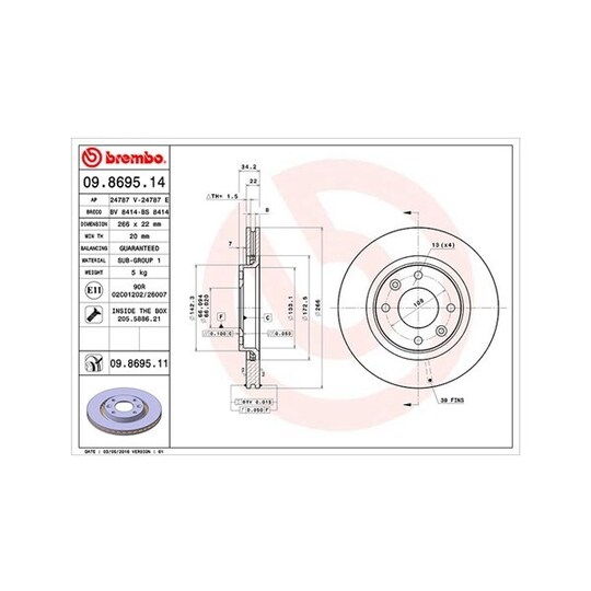 360406018700 - Brake Disc 