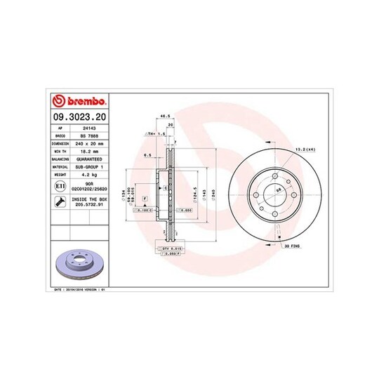 360406021200 - Brake Disc 