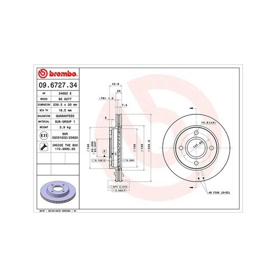 360406025200 - Brake Disc 