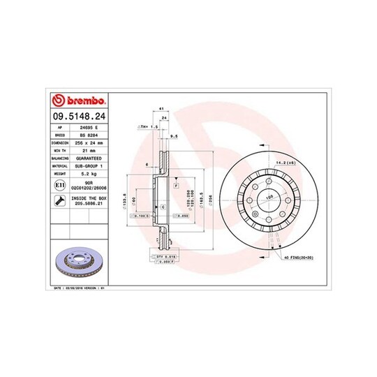 360406037500 - Brake Disc 