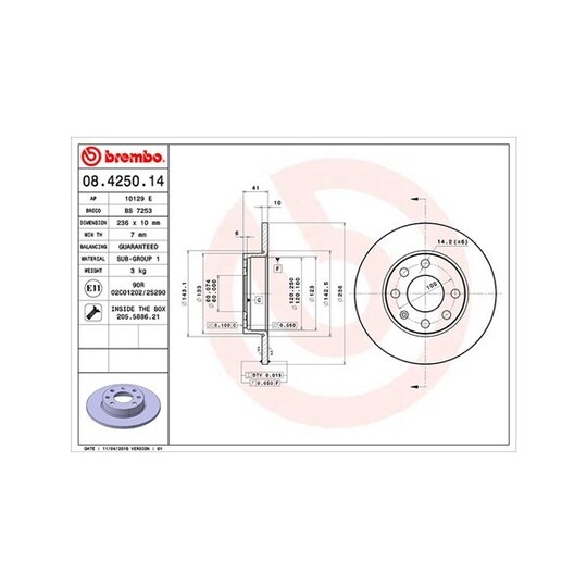 360406037100 - Brake Disc 