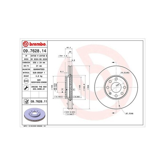 360406038700 - Brake Disc 