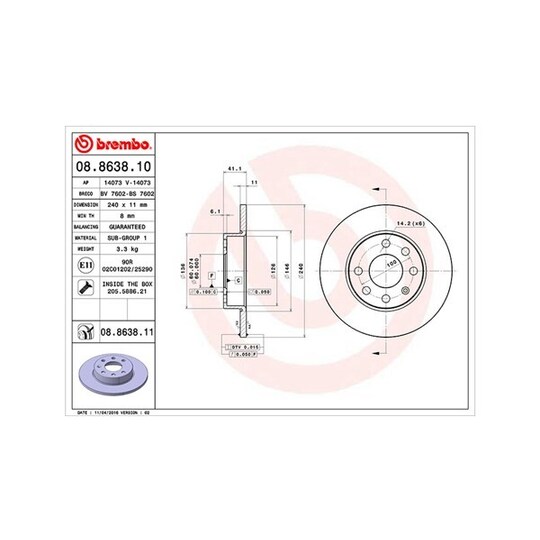 360406039200 - Brake Disc 