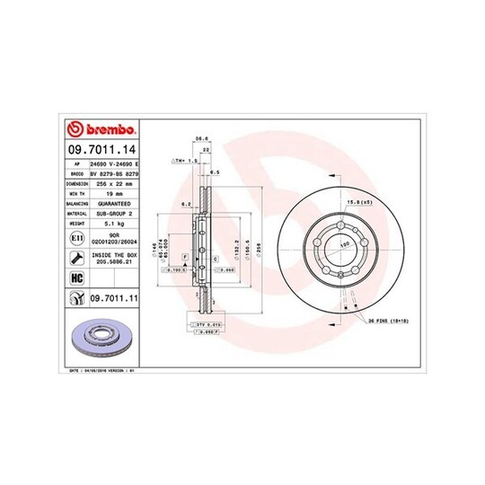 360406049400 - Brake Disc 