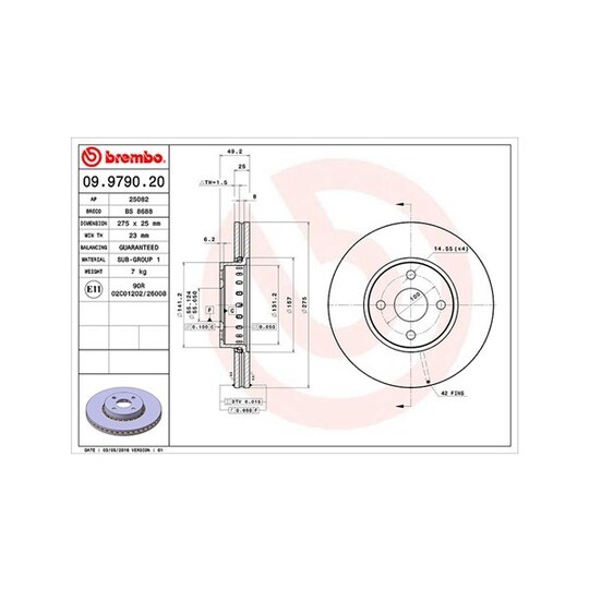 360406058500 - Brake Disc 