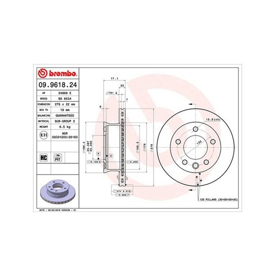 360406085700 - Brake Disc 