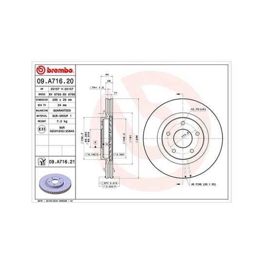 360406086800 - Brake Disc 