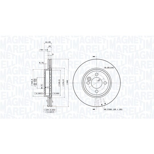 360406090701 - Brake Disc 