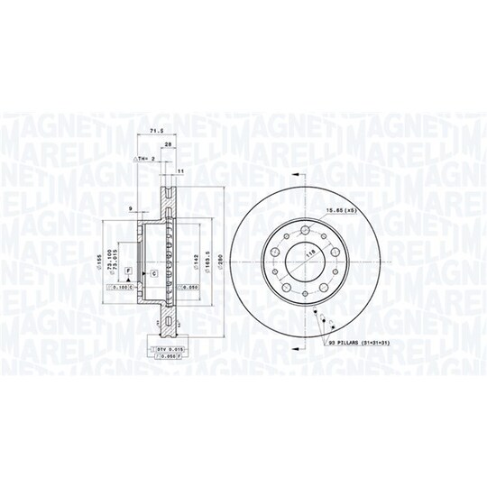 360407100100 - Brake Disc 