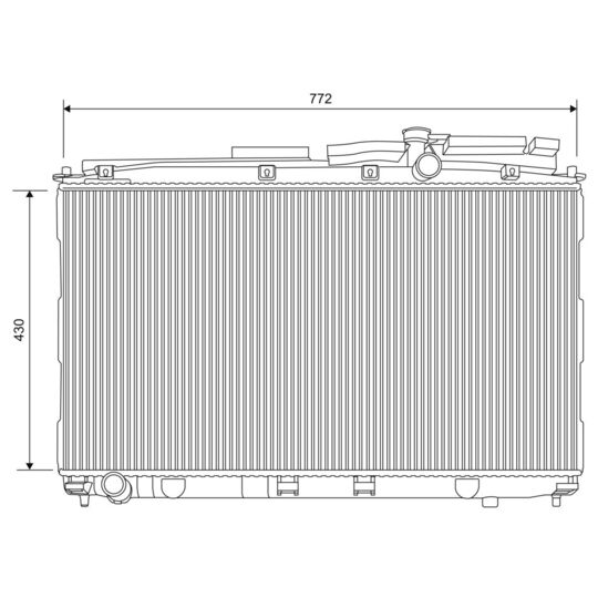 701622 - Radiator, engine cooling 