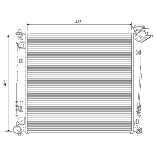 701629 - Radiaator, mootorijahutus 