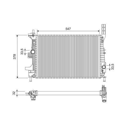 701675 - Radiator, engine cooling 