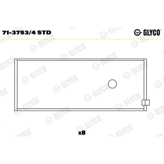 71-3753/4 STD - Big End Bearings 