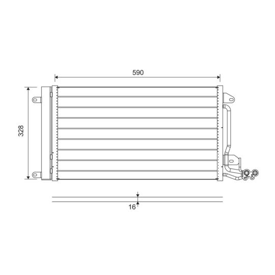 814364 - Condenser, air conditioning 