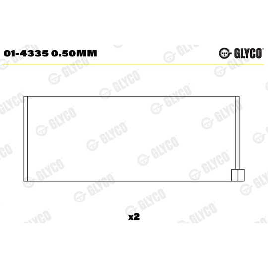 01-4335 0.50mm - Big End Bearings 