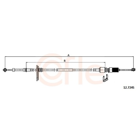 12.7245 - Cable, manual transmission 