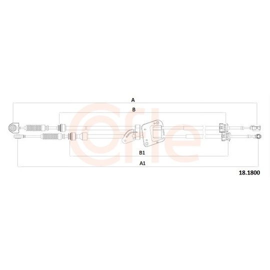 18.1800 - Vajer, manuell transmission 