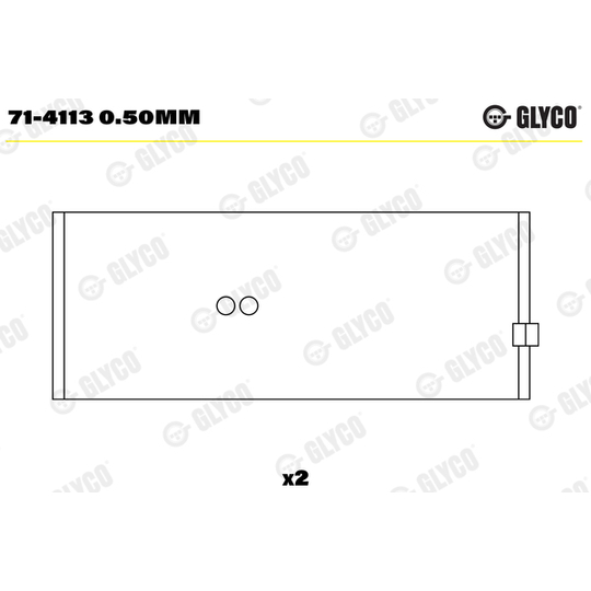 71-4113 0.50mm - Big End Bearings 