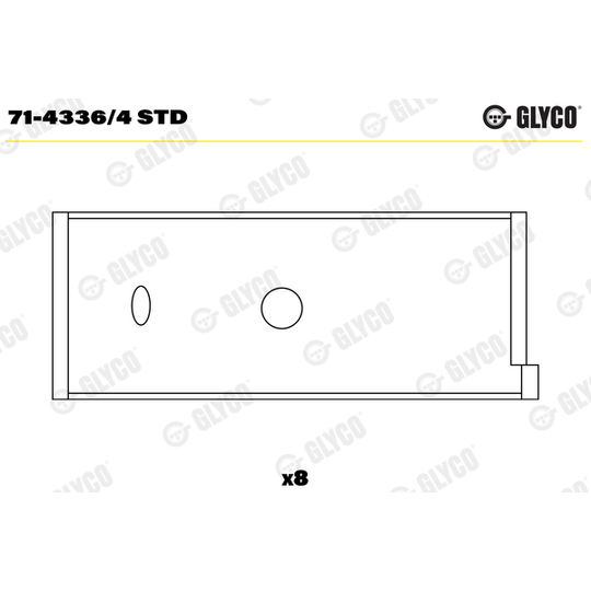 71-4336/4 STD - Big End Bearings 