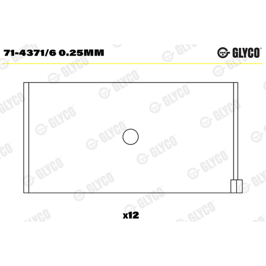 71-4371/6 0.25mm - Big End Bearings 