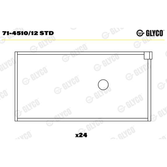 71-4510/12 STD - Big End Bearings 