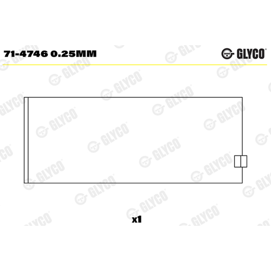 71-4746 0.25mm - Connecting Rod Bearing 