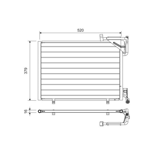 814297 - Condenser, air conditioning 