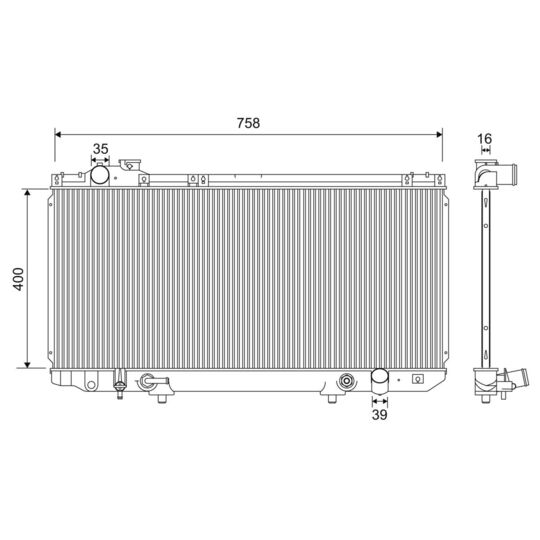 701201 - Radiator, engine cooling 