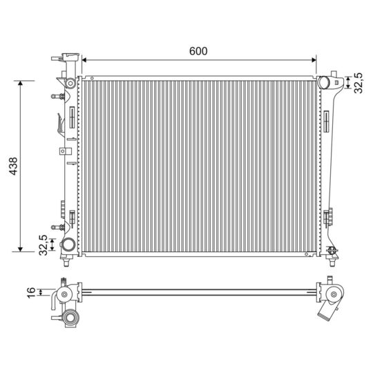 701197 - Radiaator, mootorijahutus 