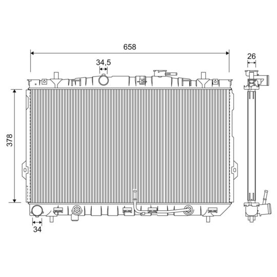 701206 - Radiaator, mootorijahutus 