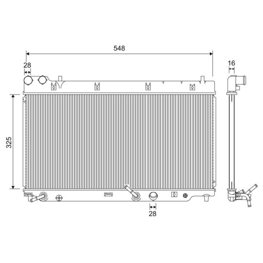 701210 - Radiaator, mootorijahutus 