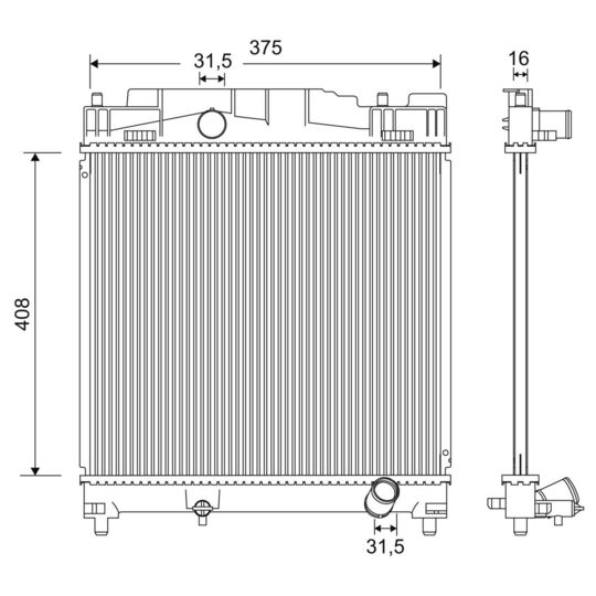 701199 - Radiator, engine cooling 