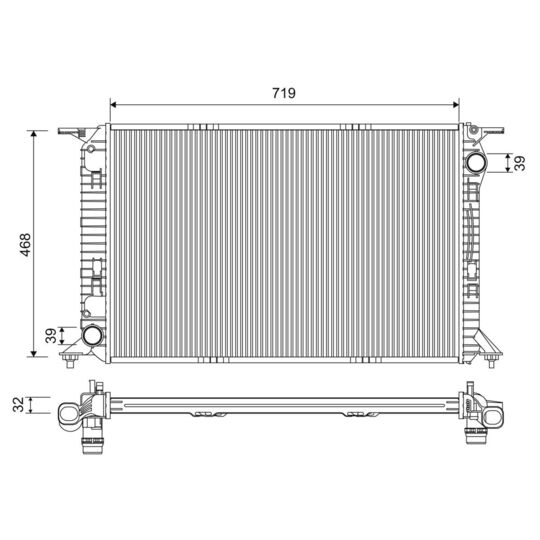 701227 - Radiator, engine cooling 