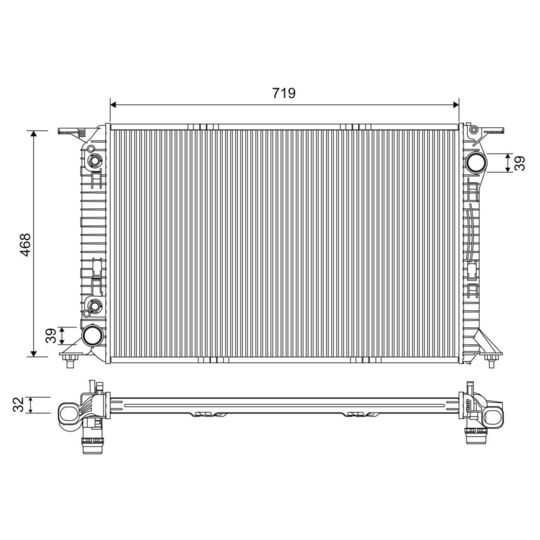 701228 - Radiator, engine cooling 